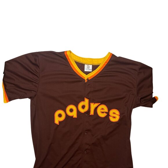 MLB San Diego Padres #31 Whitson Brown Baseball Jersey Button-Up XL - Picture 4 of 5